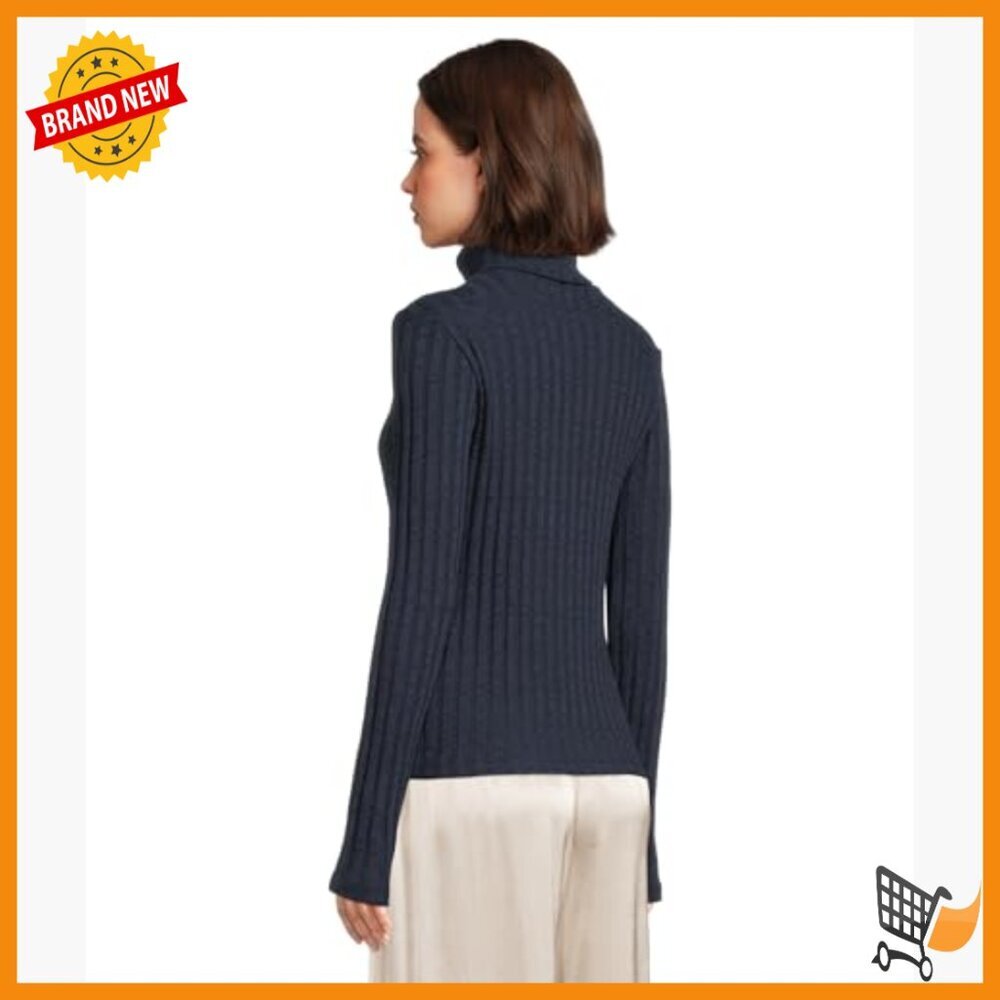 Long Sleeve Turtle Neck T-Shirt Classic Fit Hand Wash Only - Picture 3 of 5